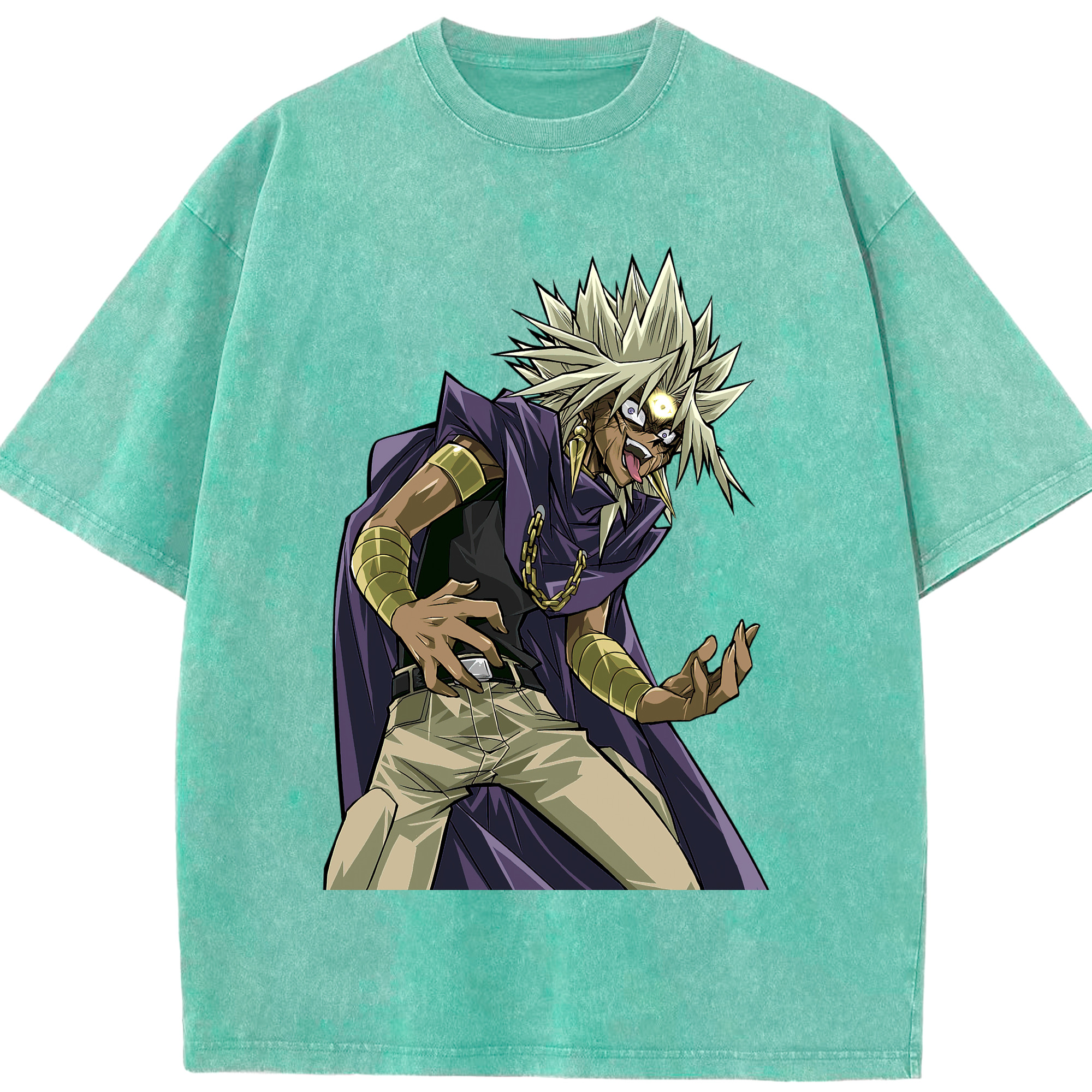 （画像用） 遊☆戯☆王 Yu-Gi-Oh! 綿100% ヴィンテージ風 半袖Tシャツ（フロントプリント）
